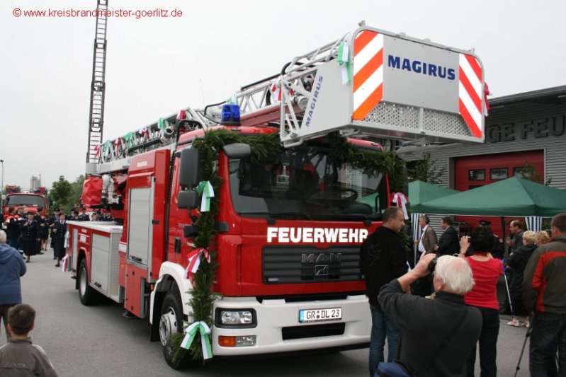 neue Drehleiter für die Feuerwehr Löbau